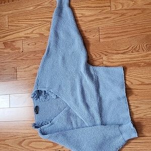 SHEIN (SMALL)Light blue, deep V sweater